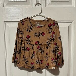 GAP Minnie Organic Cotton Peplum Long Sleeve